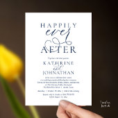 Invitation Happily Ever After, Modern Wedding Reception