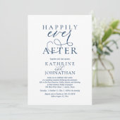 Invitation Happily Ever After, Modern Wedding Reception (Debout devant)