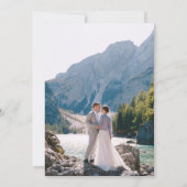 Invitation Happily Ever After Mountain Sage Wedding Photo (Dos)