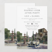 Invitation Happily Ever After Old Money Estate Wedding (Devant / Derrière)