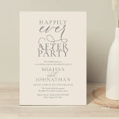 Invitation Happily Ever After Party, Classy Wedding Reception