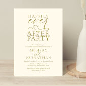 Invitation Happily Ever After Party, Classy Wedding Reception