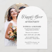 Invitation Happily Ever After Party Elopement Photo Arch (Devant / Derrière)