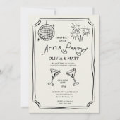 Invitation Happily Ever After Party Elopement Wedding (Devant)