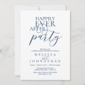 Invitation Happily Ever After Party, Modern Classy Wedding (Devant)