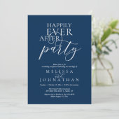 Invitation Happily Ever After Party, Modern Classy Wedding (Debout devant)