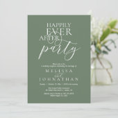 Invitation Happily Ever After Party, Modern Classy Wedding (Debout devant)