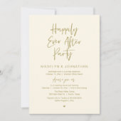Invitation Happily Ever After Party, Modern Wedding Dinner (Devant)