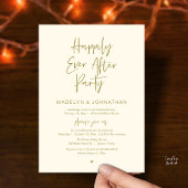 Invitation Happily Ever After Party, Modern Wedding Dinner
