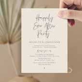 Invitation Happily Ever After Party, Modern Wedding Dinner