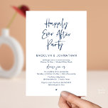 Invitation Happily Ever After Party, Modern Wedding Dinner<br><div class="desc">Celebrate the magical evening after “I do” with this modern sophisticated and romantic reception dinner invitation — perfect for honoring the couple as they celebrating their big day. Design Highlights, Modern minimalist aesthetic with casual typography and flowing script, “Happily ever after party” headline sets a dreamy, timeless tone, Clean layout...</div>