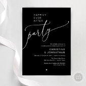 Invitation "Happily Ever After Party" Modern Wedding Dinner