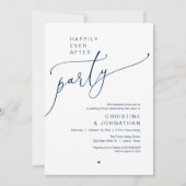 Invitation "Happily Ever After Party" Modern Wedding Dinner (Devant)