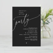 Invitation "Happily Ever After Party" Modern Wedding Dinner (Debout devant)