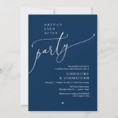 Invitation "Happily Ever After Party" Modern Wedding Dinner (Devant)