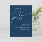 Invitation "Happily Ever After Party" Modern Wedding Dinner (Debout devant)