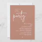 Invitation Happily Ever After Party, Modern Wedding Reception (Devant)