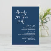 Invitation Happily Ever After Party, Modern Wedding Reception (Debout devant)