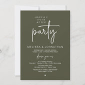 Invitation Happily Ever After Party, Modern Wedding Reception (Devant)