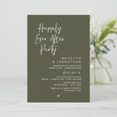 Invitation Happily Ever After Party, Modern Wedding Reception (Debout devant)