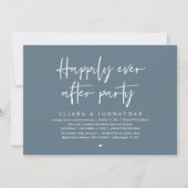 Invitation  Happily Ever After Party Modern Wedding Reception (Devant)