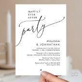 Invitation Happily Ever After Party Modern Wedding Reception