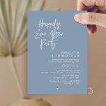 Invitation Happily Ever After Party, Modern Wedding Reception<br><div class="desc">Celebrate the magical evening after “I do” with this modern sophisticated and romantic reception dinner invitation — perfect for honoring the couple as they celebrating their big day. Design Highlights, Modern minimalist aesthetic with casual typography and flowing script, “Happily ever after party” headline sets a dreamy, timeless tone, Clean layout...</div>