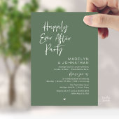 Invitation Happily Ever After Party, Modern Wedding Reception