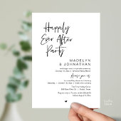 Invitation Happily Ever After Party, Modern Wedding Reception