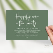 Invitation Happily Ever After Party Modern Wedding Reception