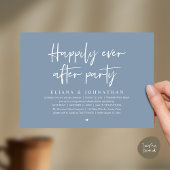 Invitation  Happily Ever After Party Modern Wedding Reception