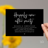 Invitation  Happily Ever After Party Modern Wedding Reception