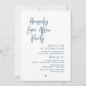 Invitation Happily Ever After Party, Modern Wedding Reception (Devant)
