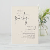 Invitation Happily Ever After Party, Modern Wedding Reception (Debout devant)