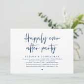 Invitation  Happily Ever After Party Modern Wedding Reception (Debout devant)