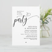 Invitation Happily Ever After Party, Reception Modern Minimal (Debout devant)