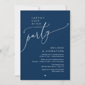 Invitation Happily Ever After Party Romance Wedding Reception (Devant)