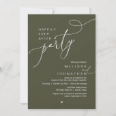 Invitation Happily Ever After Party, Romantic Wedding Dinner (Devant)