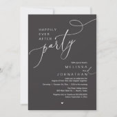 Invitation Happily Ever After Party, Romantic Wedding Dinner (Devant)