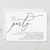 Invitation Happily Ever After Party, Romantic Wedding Dinner (Devant)