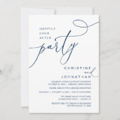 Invitation Happily Ever After Party Romantic Weds Reception (Devant)