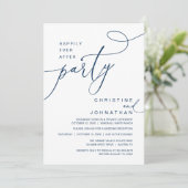 Invitation Happily Ever After Party Romantic Weds Reception (Debout devant)