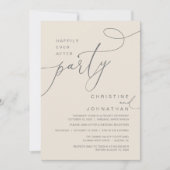 Invitation Happily Ever After Party Romantic Weds Reception (Devant)