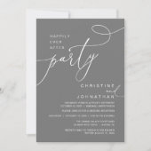 Invitation Happily Ever After Party Romantic Weds Reception (Devant)