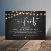 Invitation Happily Ever After Party, Rustic String Lights