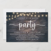 Invitation Happily Ever After party, Rustic Wedding (Devant)