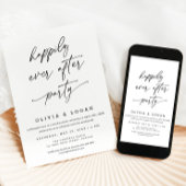 Invitation Happily Ever After Party Script Wedding Elopement