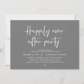 Invitation Happily Ever After Party, Wedding Dinner Dancing (Devant)