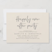 Invitation Happily Ever After Party, Wedding Dinner Dancing (Devant)
