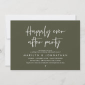 Invitation Happily Ever After Party, Wedding Dinner Dancing (Devant)